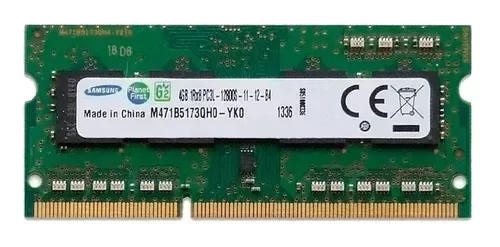 Producto - Memoria Ram sodimm 4gb Samsung DDR3L 1600Mhz