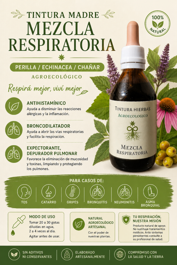 Producto - Tintura Madre Mezcla RESPIRATORIA