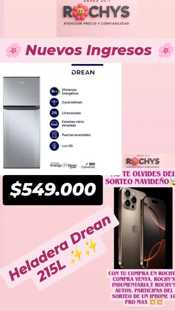 Producto - HELADERA DREANN