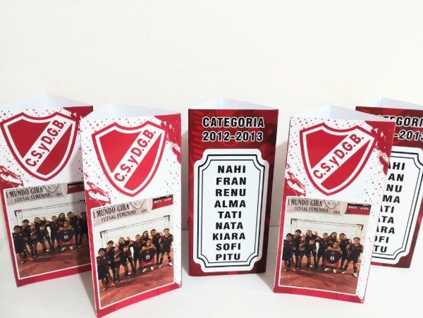 Producto - Centro de mesa tríptico graduación fotos club