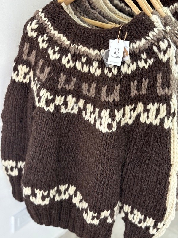 Producto - Sweater Lana hilada - chocolate