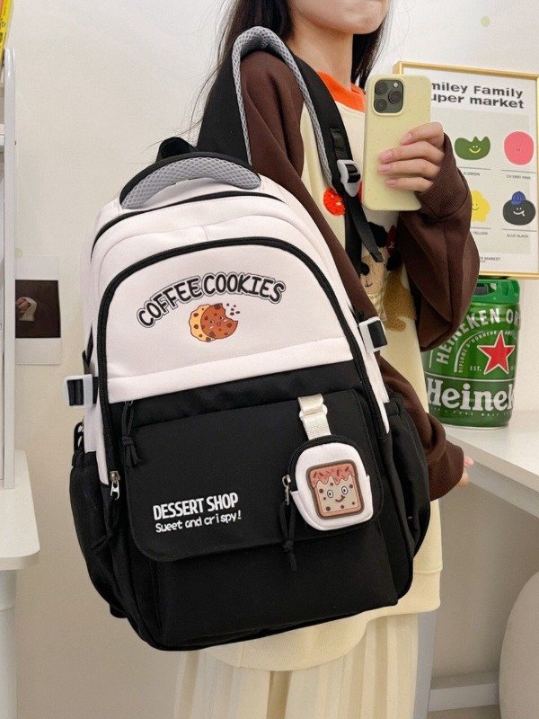 Producto - MOCHILA ESCOLAR COOKIES - NEGRO