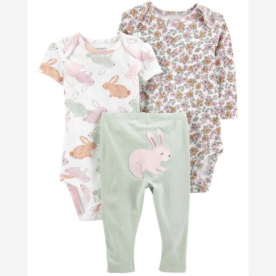 Producto - Conjunto Carter's verde conejo - 0