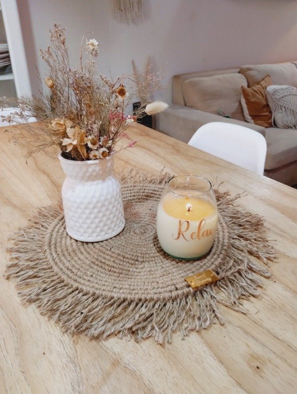 Producto - Centro de mesa macramé en yute