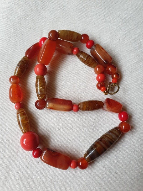 Producto - LUCERO Collar Otoño Ágata y Murano