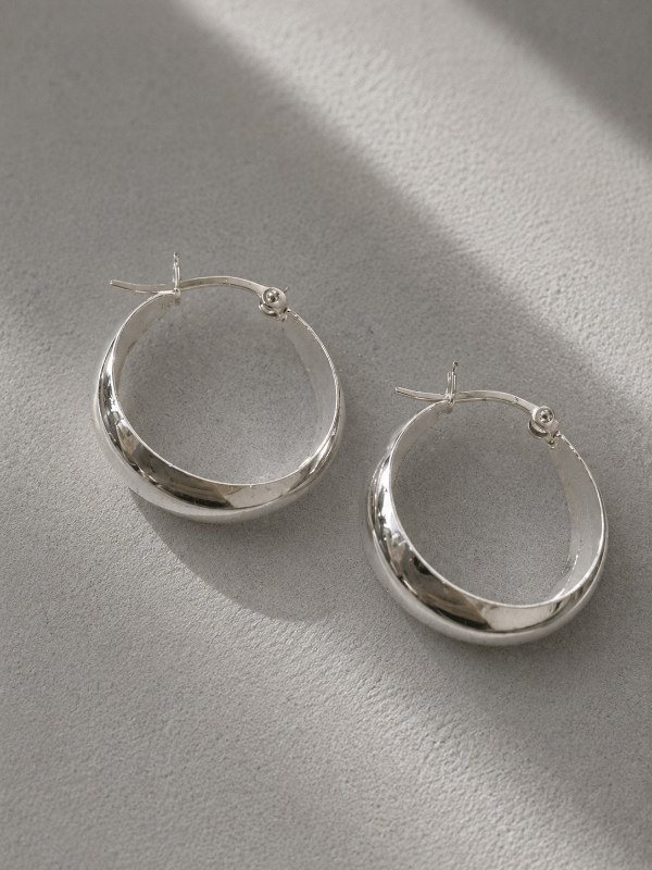 Producto - Aros desean plata 925 2,7cm