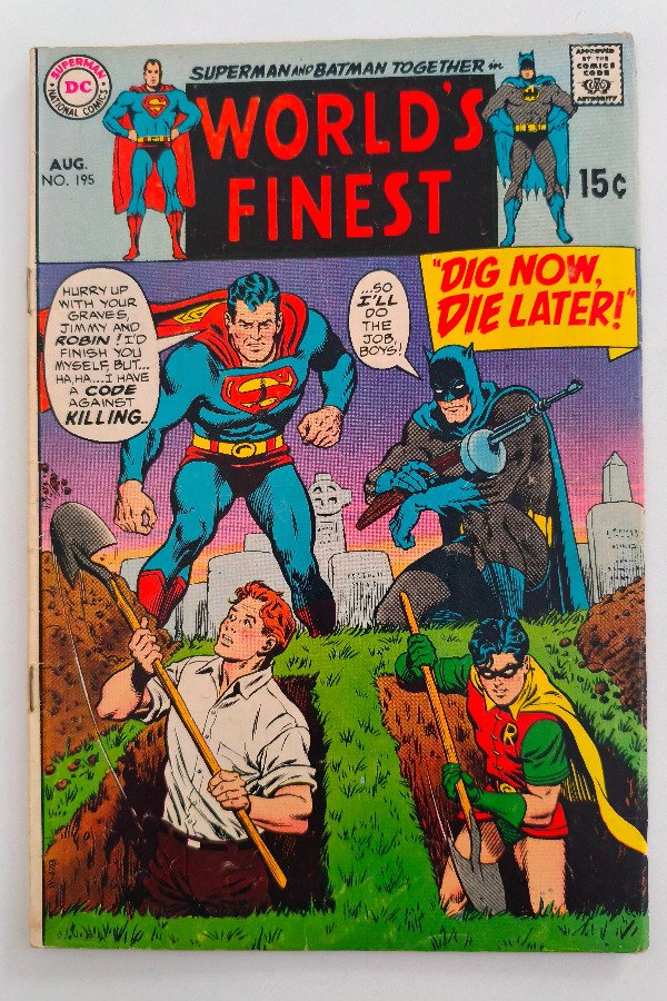 Producto - World's Finest #195 (1970) - Número de la Silver Age en un thriller mafioso