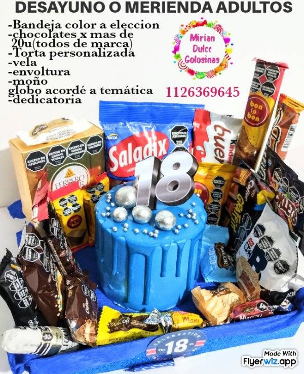 Producto - Desayuno de 18 años