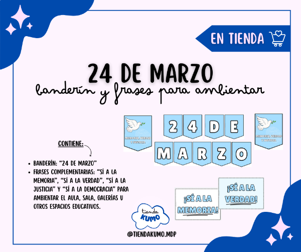 Producto - BANDERÍN 24 DE MARZO- PDF