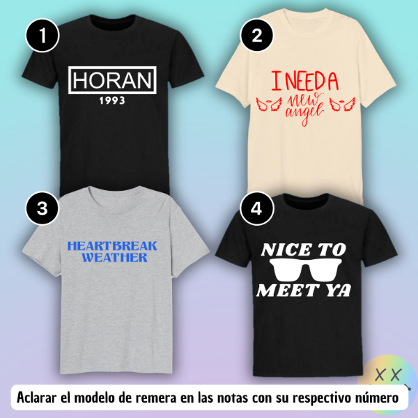 Producto - Remeras Niall Horan #1