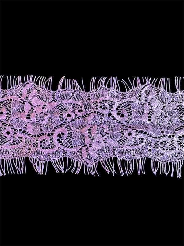 Producto - PS91 puntilla angosta rígida violeta 7cm  (por metro)