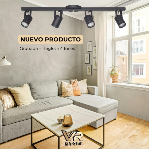 Producto - Regleta 4 luces para dicroica de led