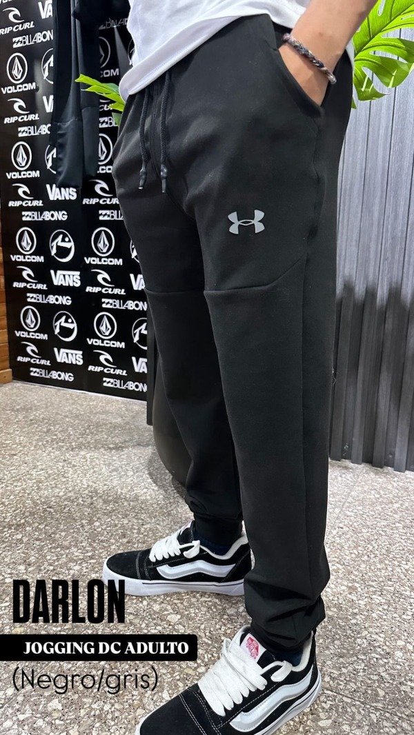 Producto - Jogging darlon DC negro/gris