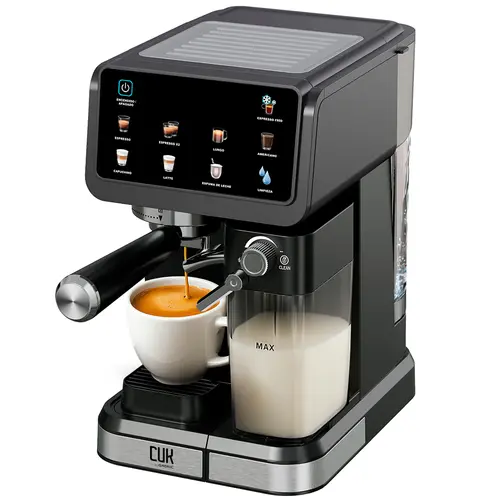 Producto - Cafetera Expreso Semi Automática 20 Bar Con Espumador De Leche -Cuk By Gadnic - 6