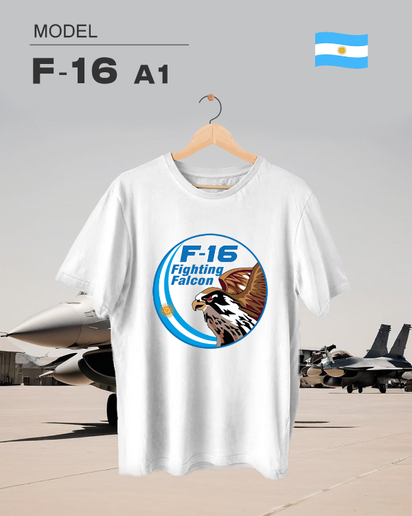 Producto - Remera F-16 Fighting Falcon - Blanca