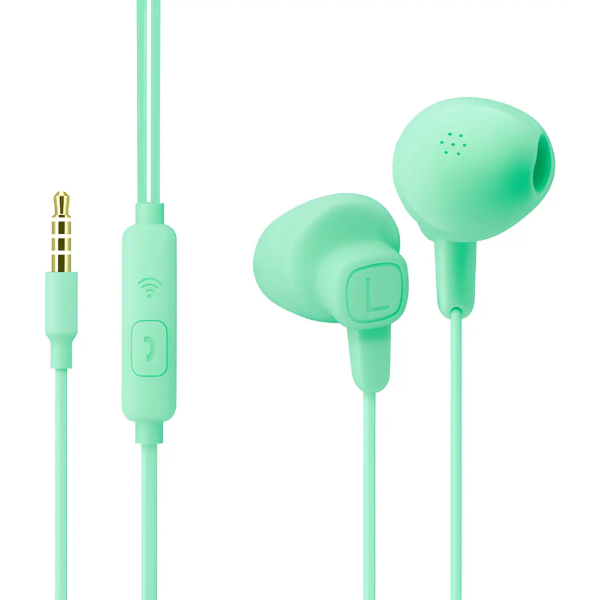 Producto - Auriculares manos libres Explosión - Con micrófono - Color verde - Xaea
