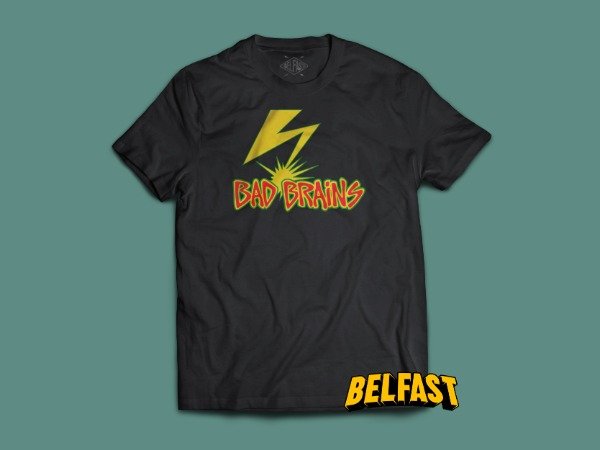 remera bad brains logo simple bk