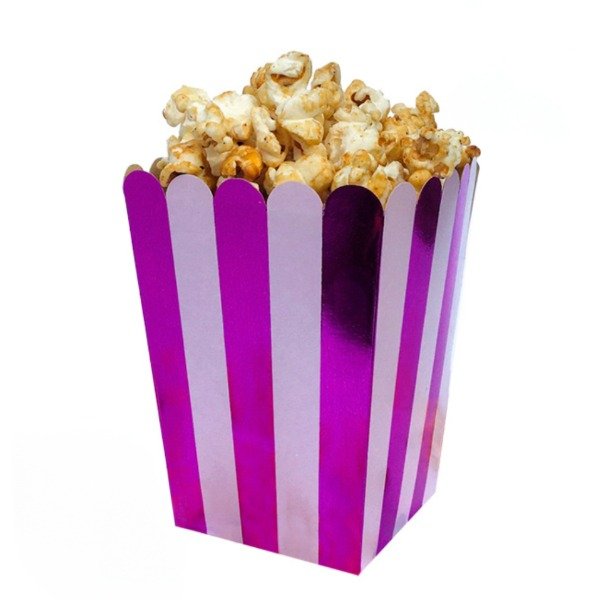 Producto - Pochocleras stamping a rayas metalizadas x10un color violeta