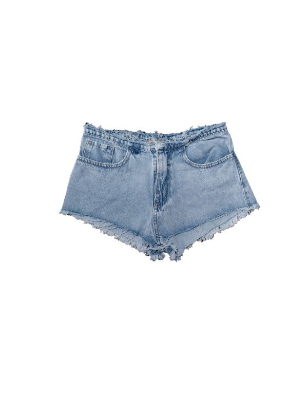 Producto - Short de jean corto con cintura deflecada Art Ego bajo - 0