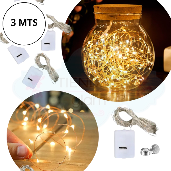 Producto - TIRA ALAMBRE LED CALIDA 3 MTS