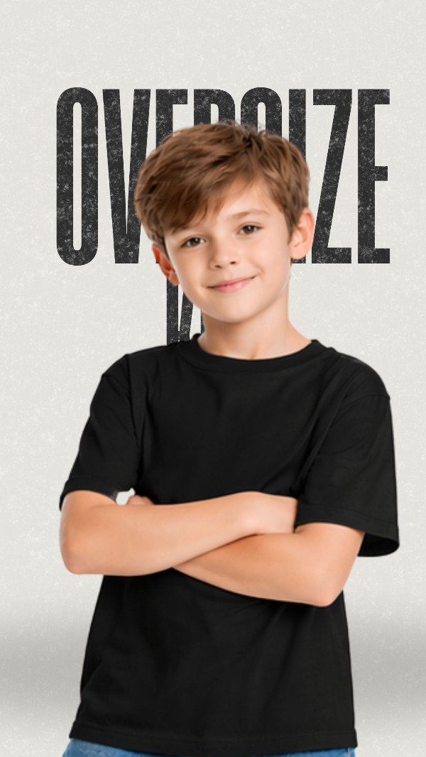 Producto - NEGRO oversize KIDS