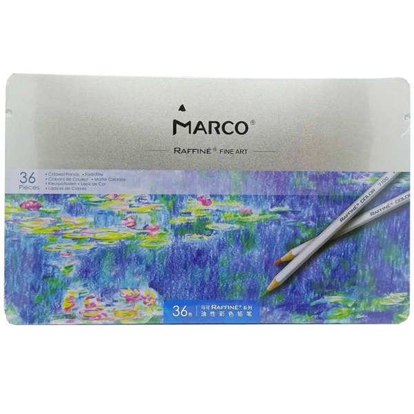Producto - Lapices De Color Marco Raffine Set X36 Caja Lata Metal