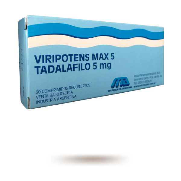Producto - VIRIPOTENS MAX 5 MG X 30 COMP. - 0