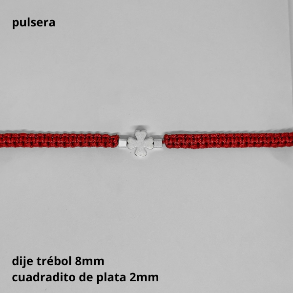 Producto - PUL #FP - Pulsera tejida trébol 8mm (DÓLAR)