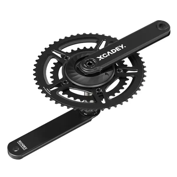 Producto - Potencia dual Xcadey 5 bolts GEN 2 con palanca y Platos para Shimano ruta