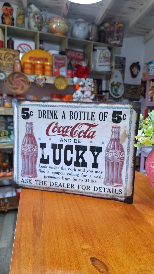 Producto - CARTEL CHAPA COCA COLA