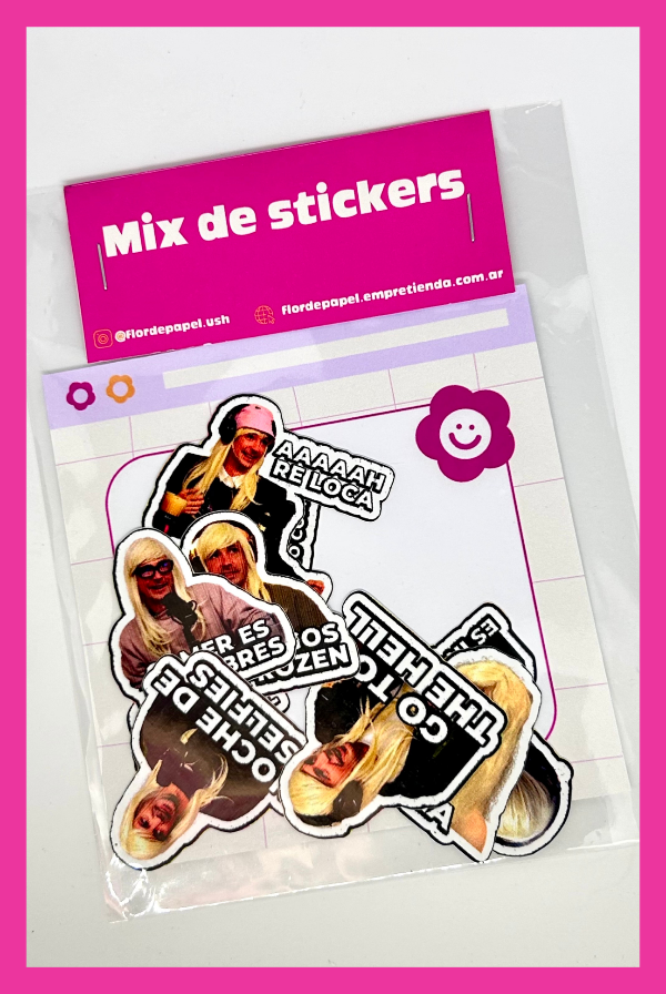 Producto - Mix de stickers Caro Pardiaco