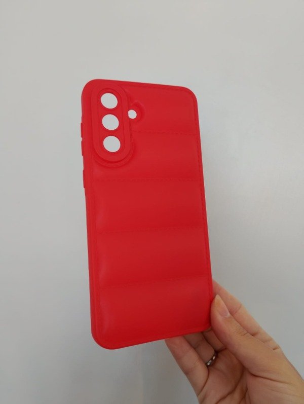 Producto - Puffer Roja Lisa