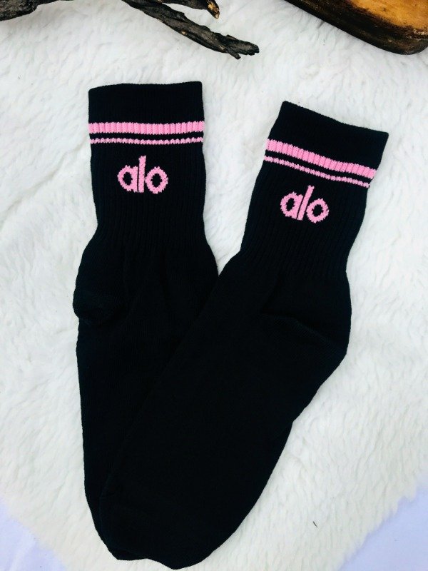 Producto - Alo negras c/lineas rosa