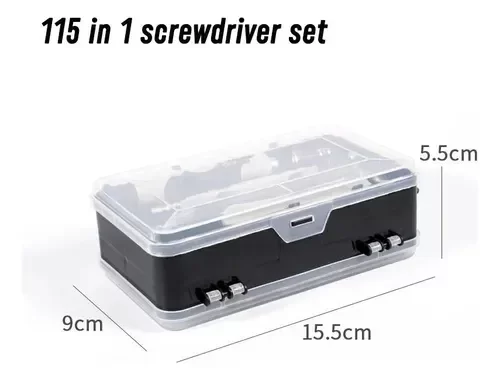 Producto - Kit Destornillador Set Precisión 115 En 1 Puntas Torx Hex
