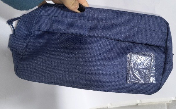 Producto - Cartuchera canopla azul (dos bolsillos)