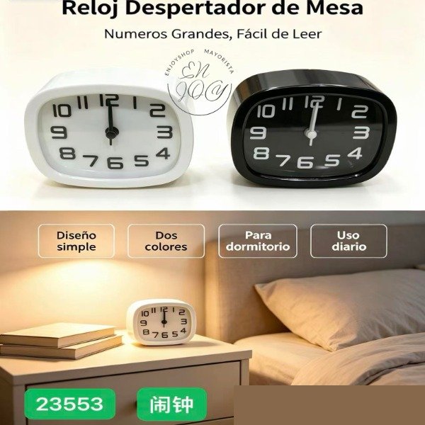 Producto - Reloj Despertador CUADRADO 23553