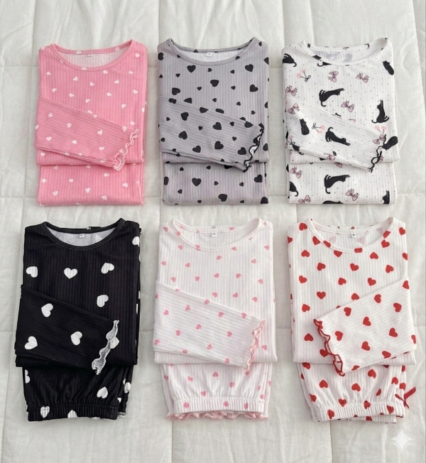 Producto - Pijama [MANGA LARGA] morley Rulete estampado