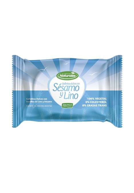 Producto - Galletitas Sésamo y Lino 28g. Caja x 78 u.
