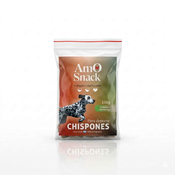 Producto - SNACK NUTRITIVO Y NATURAL Chispones (Pulmon + Mondongo) x 100 grs  - Amo Snack