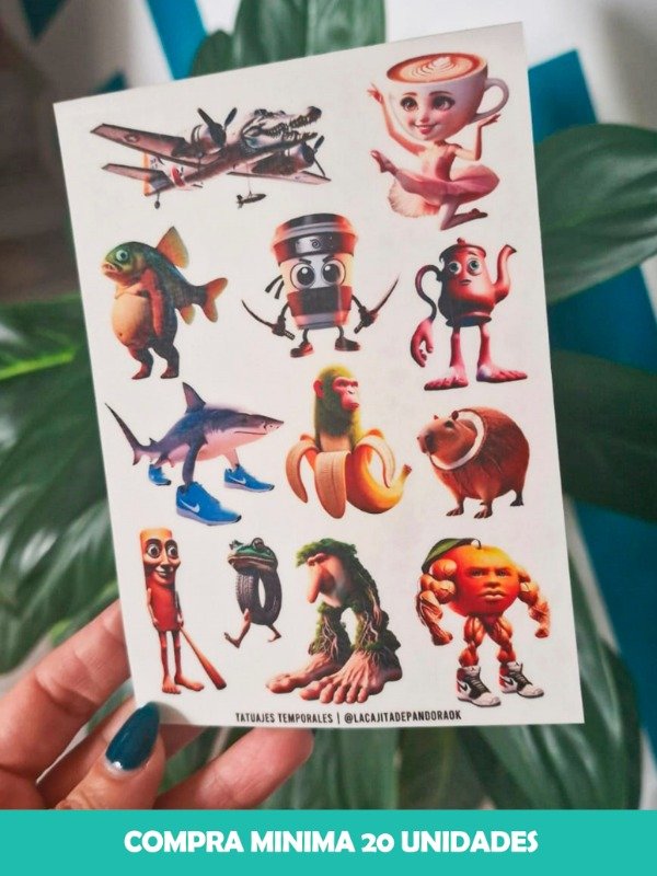 Producto - MAXI PLANCHA TATUAJES TEMPORALES