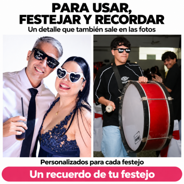 Producto - Lentes personalizados para fiestas y eventos - 2