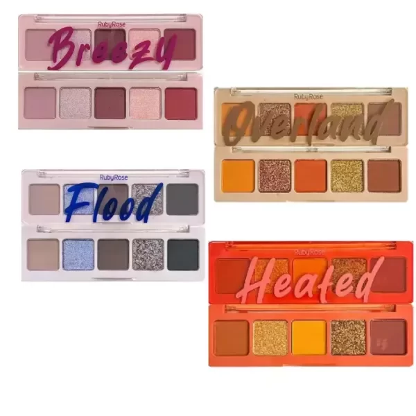 Producto - RUBY ROSE ELEMENTS EYESHADOW PALETTE HB-F533 HB-F534 HB-F535 HB-F536