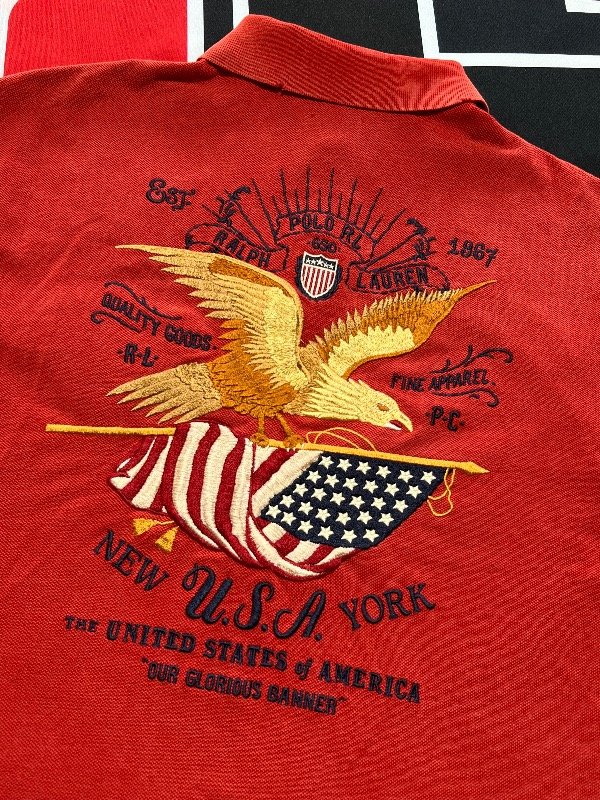 Producto - Chomba Polo Ralph Lauren embroidered eagle. Talle M