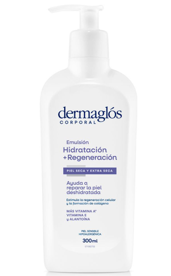 Producto - DERMAGLOS CORPORAL - EMULSION - HIDRATACION + REGENERACION - 300ML