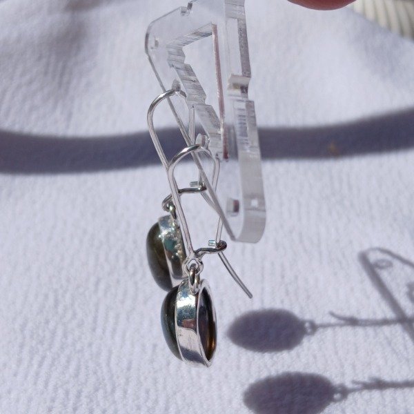 Producto - Aros plata-925 Labradorita - 4