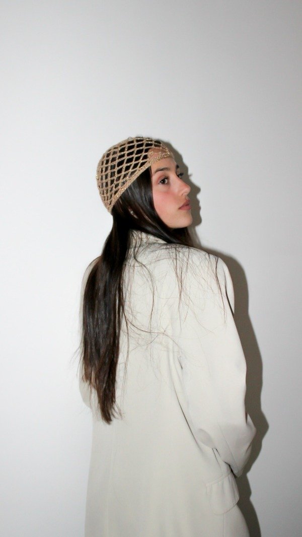 Producto - Casquete Lurex Dorado