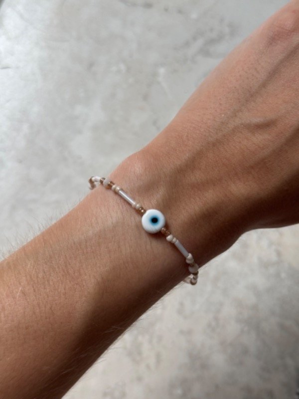Producto - Pulsera Ojo Turco Blanca