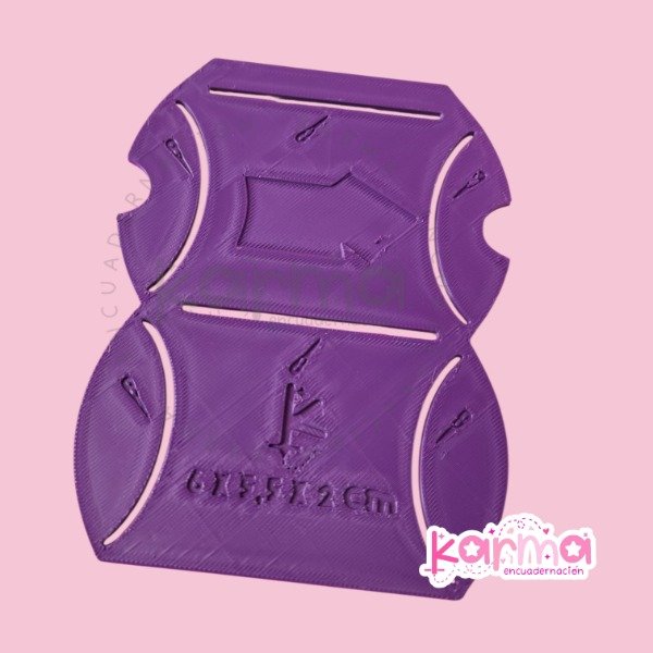 Producto - Molde para cajita almohada  6x5,5x2cm - Capsula packaging