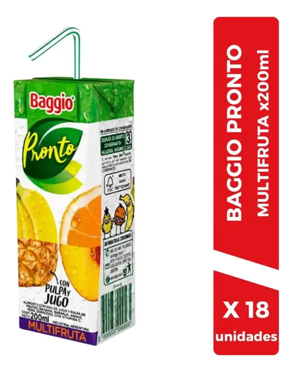 Producto - pronto multifruta 200ml [BAGGIO]