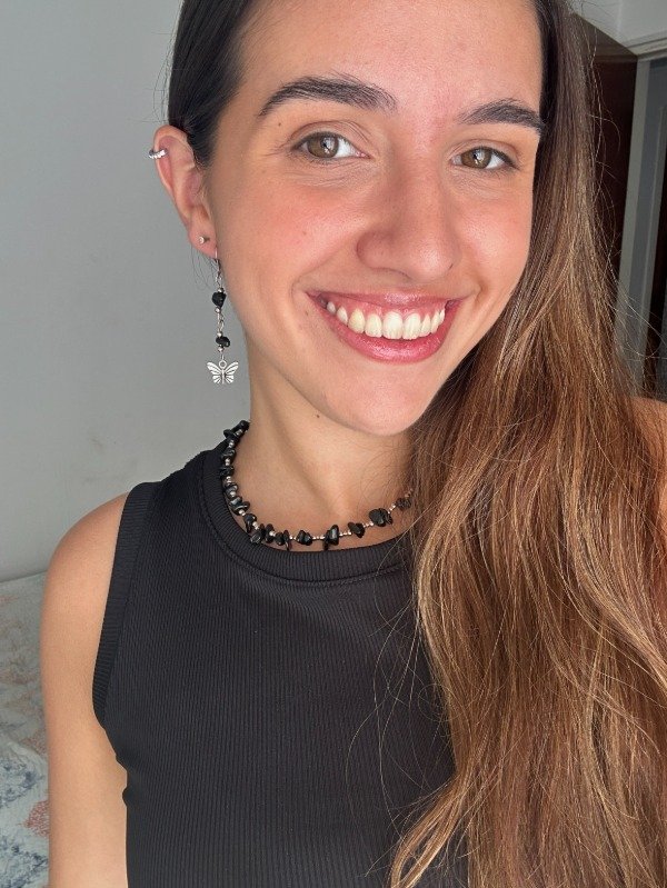 Producto - Aros Uma Obsidiana - 1